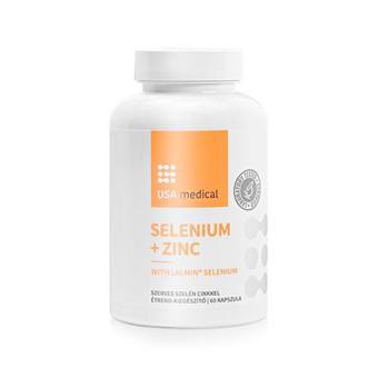 Capsule cu bisglicinat de zinc si seleniu organic Lalmin®  USA Medical 60 buc