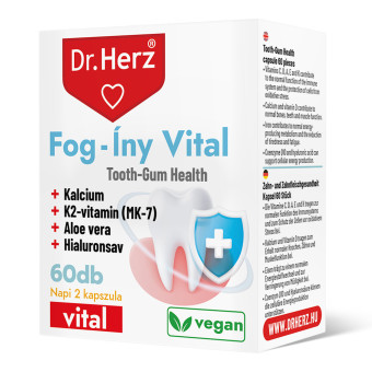 Capsule vegane pentru sanatatea dintilor si gingiilor Tooth&Gum Vital Dr Herz 60 buc