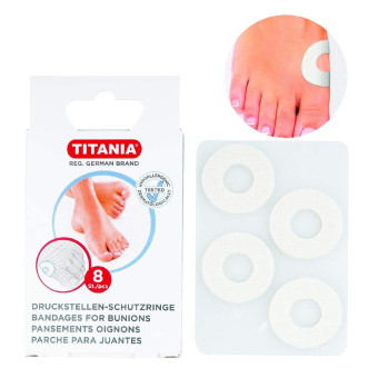 Plasturi TITANIA pentru hallux valgus 8 bucăți 5210