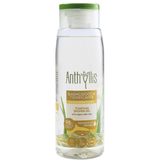 Gel de dus tonifiant bio cu aloe vera Anthyllis 300 ml
