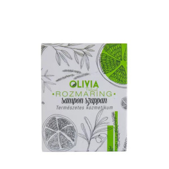 Sampon-sapun cu rozmarin si ricin pentru par despicat si subtire Olivia 90 gr