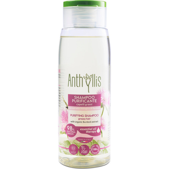 Sampon purificator pentru par gras cu extract de brusture ECO BIO Anthyllis 300 ml