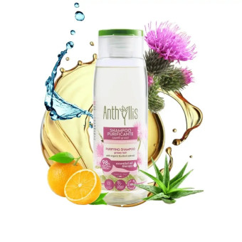 Sampon purificator pentru par gras cu extract de brusture ECO BIO Anthyllis 300 ml