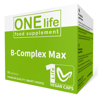Capsule vegane Vitamina B Complex Max One Life 90 buc