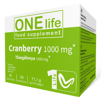 Capsule cu extract de merisoare 1000 mg One Life 90 buc