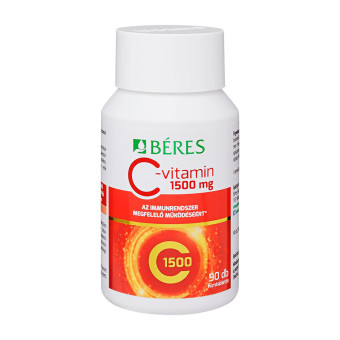 Tablete filmate vitamina C 1500 mg Beres 90 buc