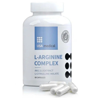 Capsule cu complex de L-arginina USA Medical 60 buc