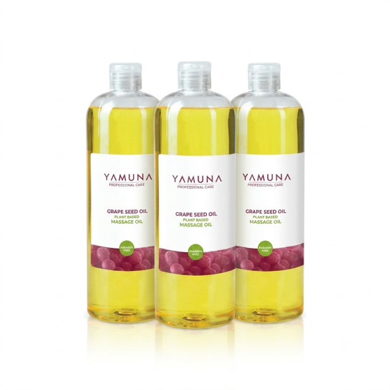 Pachet Promoțional 3x Ulei de Masaj cu Sâmburi de Struguri Yamuna, 1000 ml