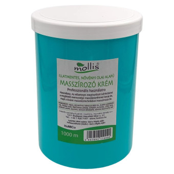 Crema de masaj fara parfum Mollis 1000 ml