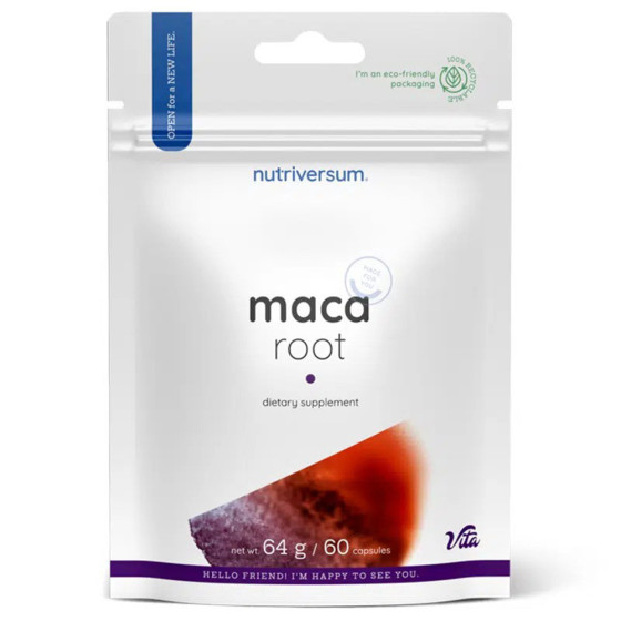 Capsule cu radacina de maca 800 mg Nutriversum 60 buc