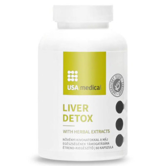 Capsule cu extracte din plante pentru detoxifierea ficatului USA Medical 60 buc