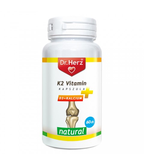 Vitamina K2 plus D3 plus Calciu Dr.Herz 60 capsule